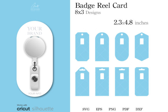 24 Badge Reel Display Card SVG: Premium Graphics & Print Templates