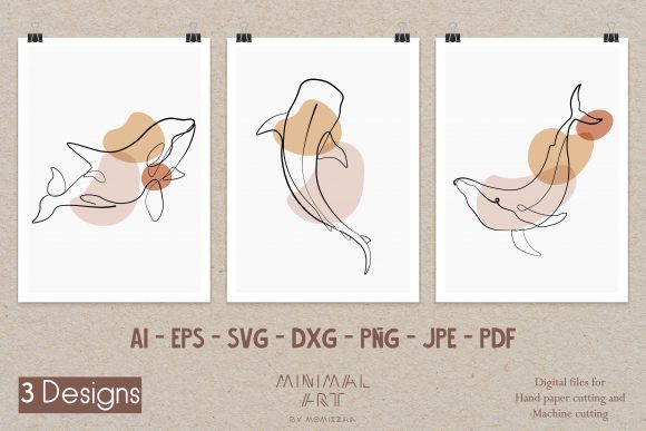 3Designs Wall Art One Line Whale, Marine Embroidery Review