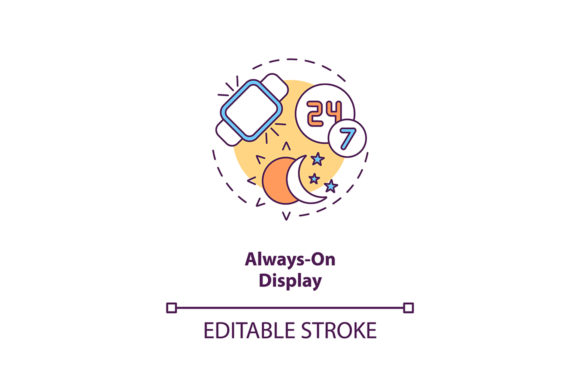Always-on Display Concept Icon Graphics Review
