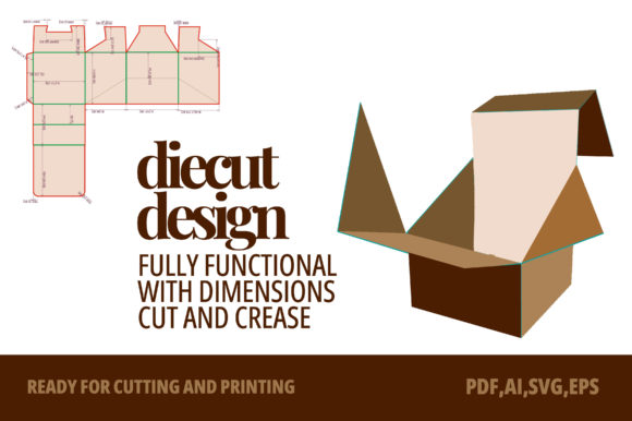Display Type Box Die Cut Die Line Graphics and Crafts Review