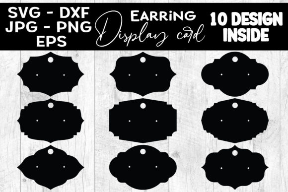 Earring Display Card Bundle: Graphics for Crafts & Brands