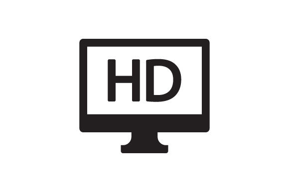 High Definition Hd Video Display Icon Graphics
