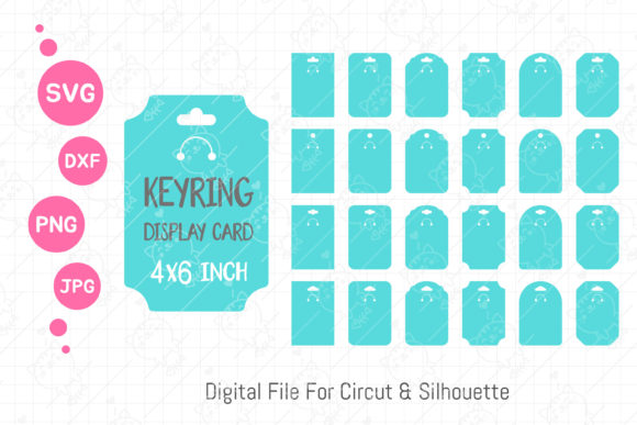 Keyring Display Card Svg Keyring Card for Graphics and Illustrations