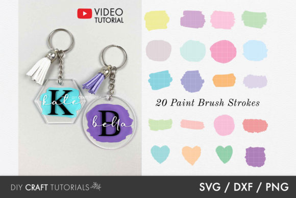 Paint Brush Stroke Bundle for Graphics and Crafts