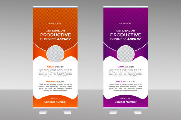 Roll Up Banner Template. Roll Up Design.