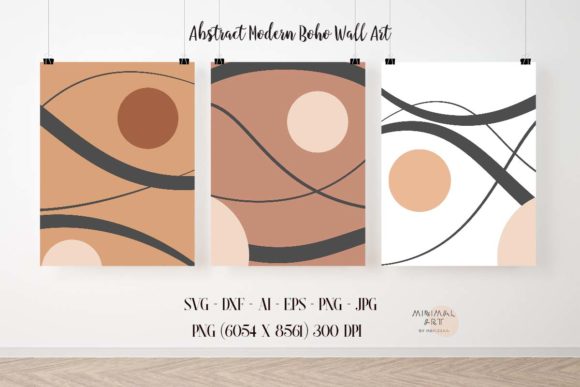 Set of Modern Abstract Art Wall Art Graphics and Backgrounds Review