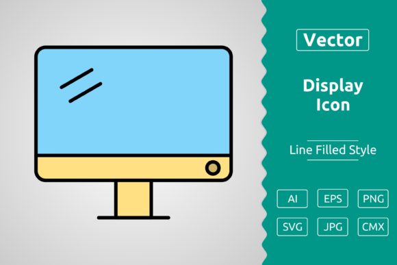 Vector Display Filled Outline Icon Embroidery Review