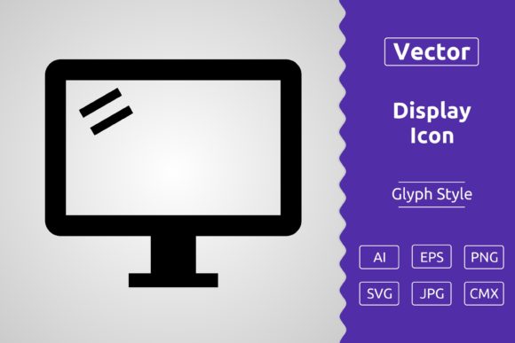 Vector Display Glyph Icon Graphics for Icons